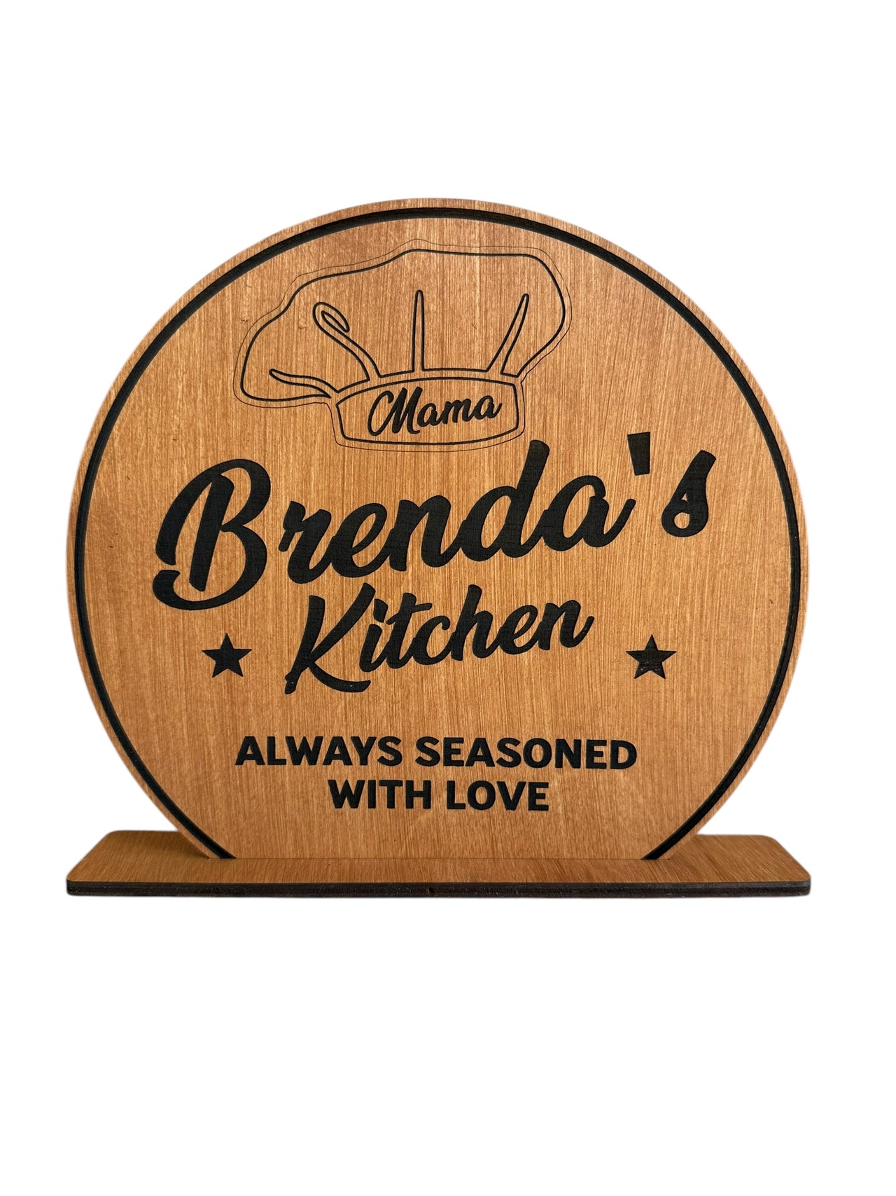 Mama's Kitchen - Round Self Standing Sign