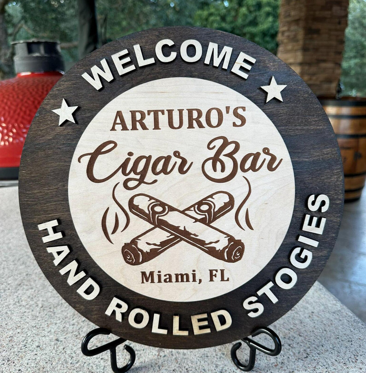 Cigar Lounge- Carved & Crafted Wood