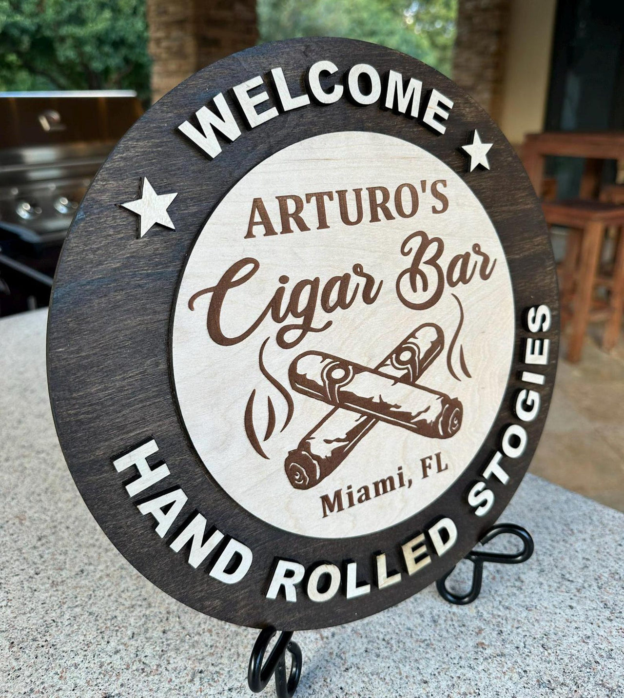 Cigar Lounge- Carved & Crafted Wood